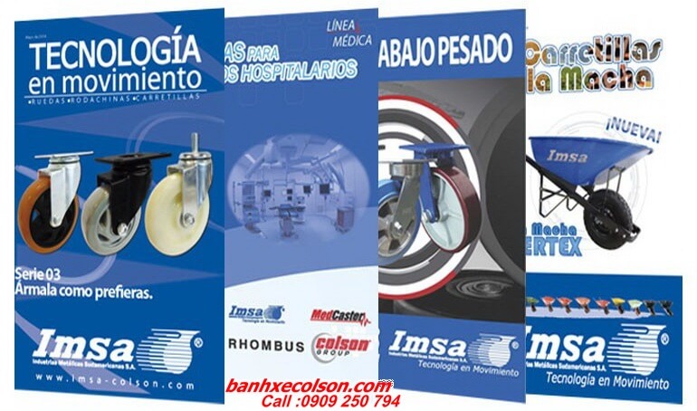 bánh xe đẩy imsa banhxecolson.com