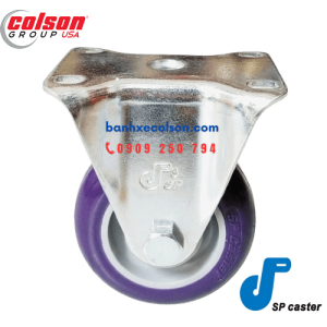 Bánh xe đẩy pu phi 75x32 càng cố định S2-3058-95P