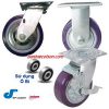 Bánh Xe Pu Lõi Nhựa Có Nắp Che Càng Thép Chịu Tải Nặng Banhxecolson.com