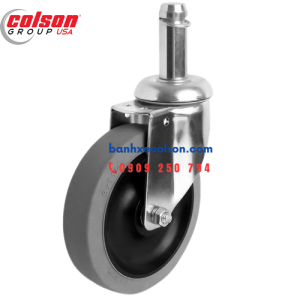 Bánh xe đẩy cao su xoay d125 trục trơn 22mm chống tĩnh điện
