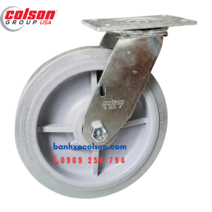 Bánh xe cao su d200 càng thép xoay chịu lực 304kg 4-8199-459